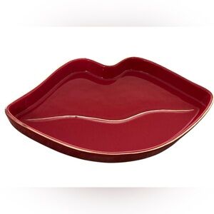 Red Lips Shaped Jewelry/ Make up Tray